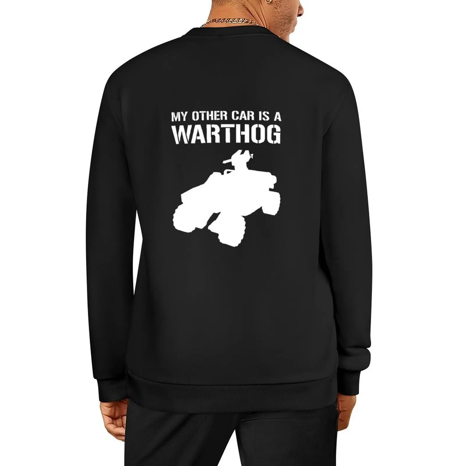

Halo My Other Car Is A Warthog v2 White Pullover male clothes men's sweat-shirt tracksuit men's clothes men's sweatshirt