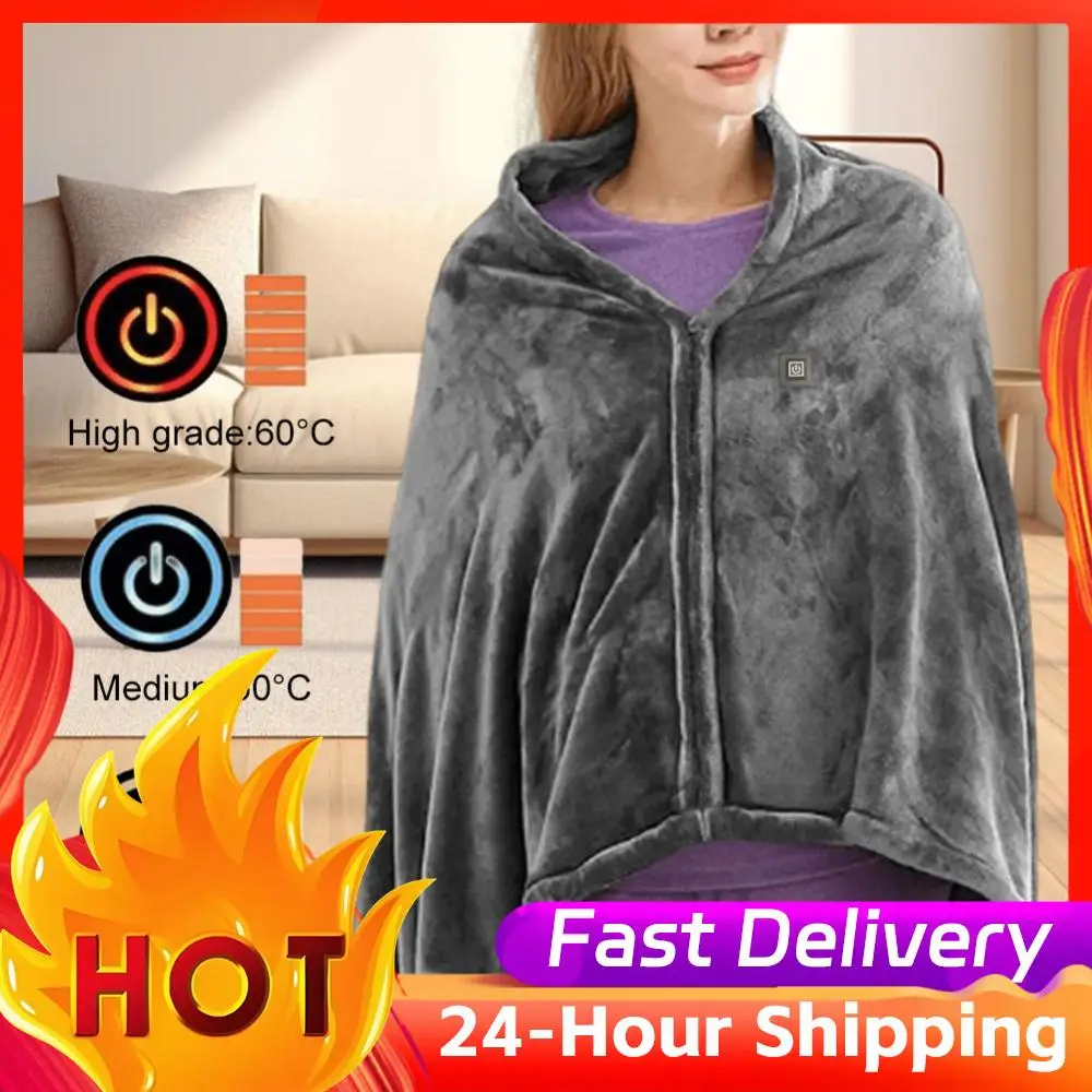 المنزلية USB بطانية تسخين كهربائي 3 مستويات التدفئة الصوف بطانية تدفئة المحمولة التدفئة اللفة بطانية للمكتب في الهواء الطلق
