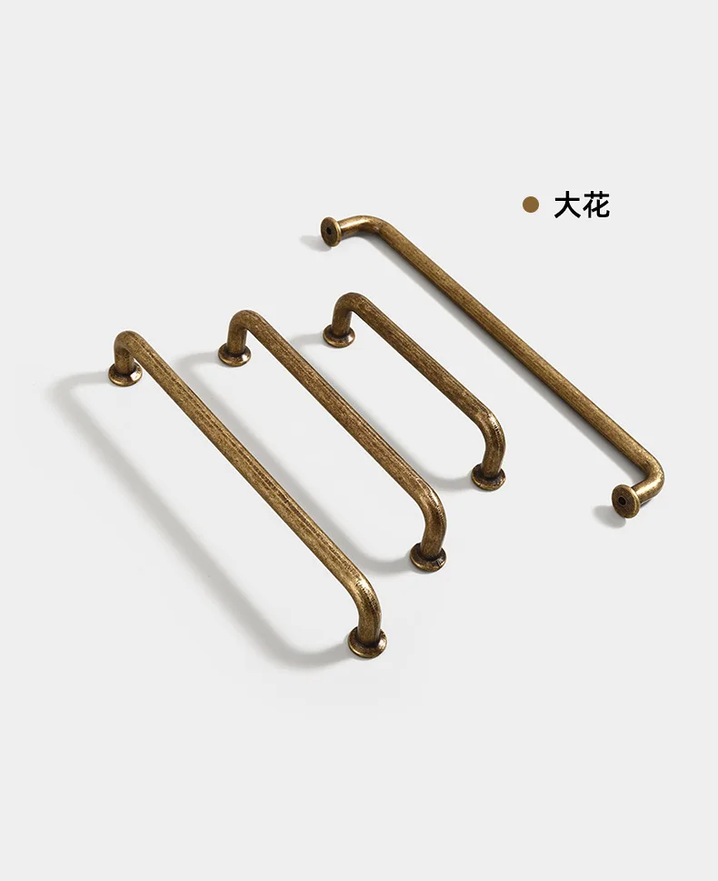 Antike Schrankgriffe, runde Schubladenknöpfe, Vintage-Aluminiumgriffe für Schlafzimmer, Kleiderschrank, Kommode, Möbelbeschläge im chinesischen Stil – Detail 9