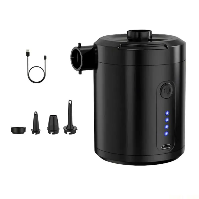 U2JB Rechargeable Air Pumps with Adapter Portable Pumps Fast Charging Plastic Texture Perfect for Mattress Deflation Inflation