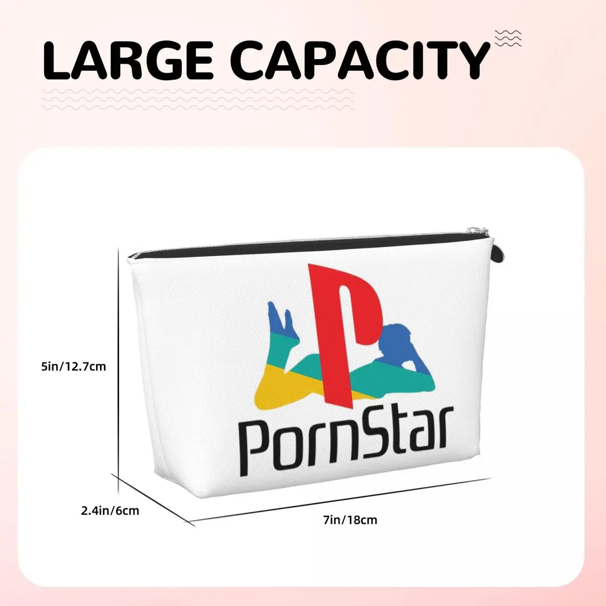 حقيبة مستحضرات التجميل النسائية البيضاء من Ps Pron Star، حقيبة تنظيم المكياج للسفر، صندوق أدوات تخزين أدوات الزينة