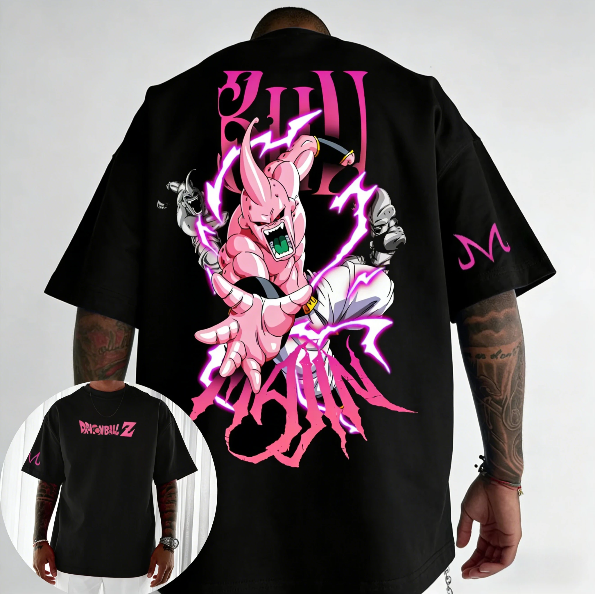 

Футболка с принтом аниме «Драгон Болл» для родителей и детей, повседневная уличная хип-хоп рубашка с коротким рукавом