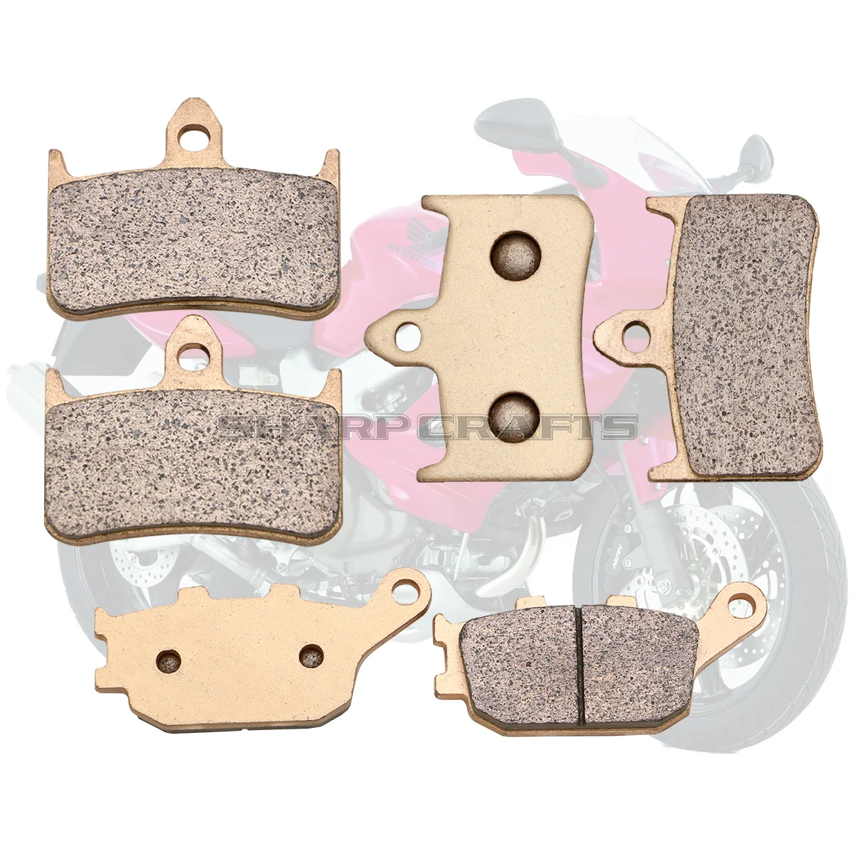 For Honda CBR900 CBR 900 Fireblade 92-97 CB 900 CB900 Honret 02-07 CB1000 93-97 VTR 1000 1997-2005 Front Rear Disc Brake Pads