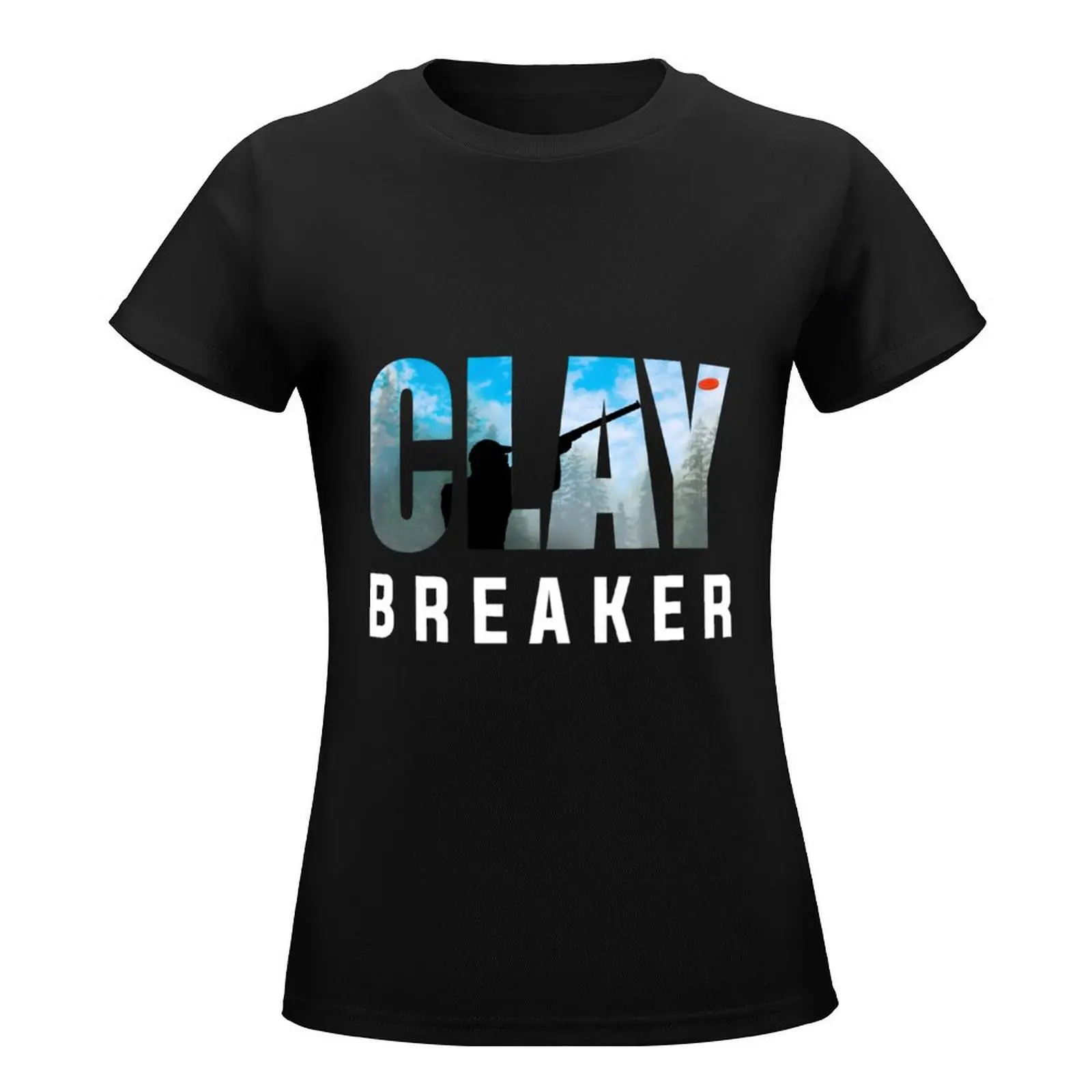 Clay Breaker - Clay Pigeon Shooting Shot Gun Skeet Trap Target \t \t \t\t T-Shirt kawaii clothes t-shirt dress for Women graphic