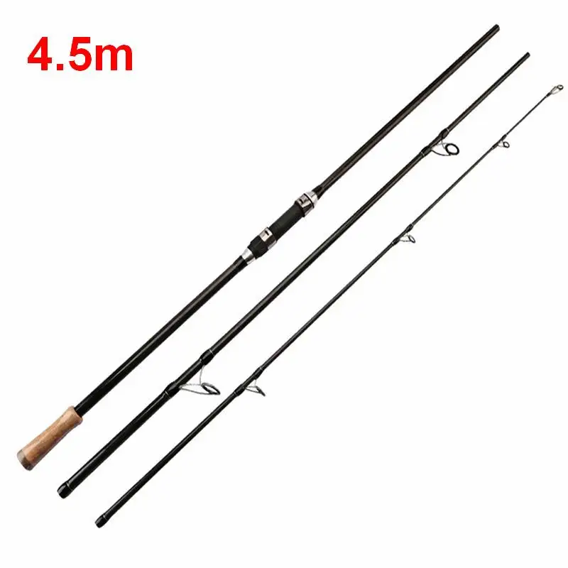 ZZ335 2023 New Design 4.5m KW Ring Carbonfiber SurfCasting Surf Casting Rod Tip Dia. 3mm Bait 50-200g