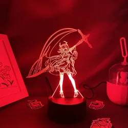 Game Arknights Surtr 3D LED Neon Night Lights Cool Birthday Gifts For Friends Bedroom Decor Gaming Room Desktop Setup Lava Lamps