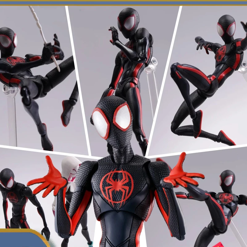 Anime Spider-man Sh Figuarts Miles Morales Gwen Shf Action Figures Marvel Spider-verse Figurine Spiderman Pvc Model Statue Toys