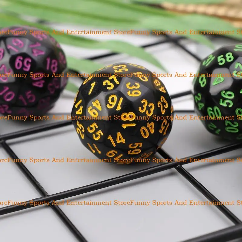C4de 6pcs 60 Swide D60 Polyhedral للكازينو RPG MTG Party Table Game Game