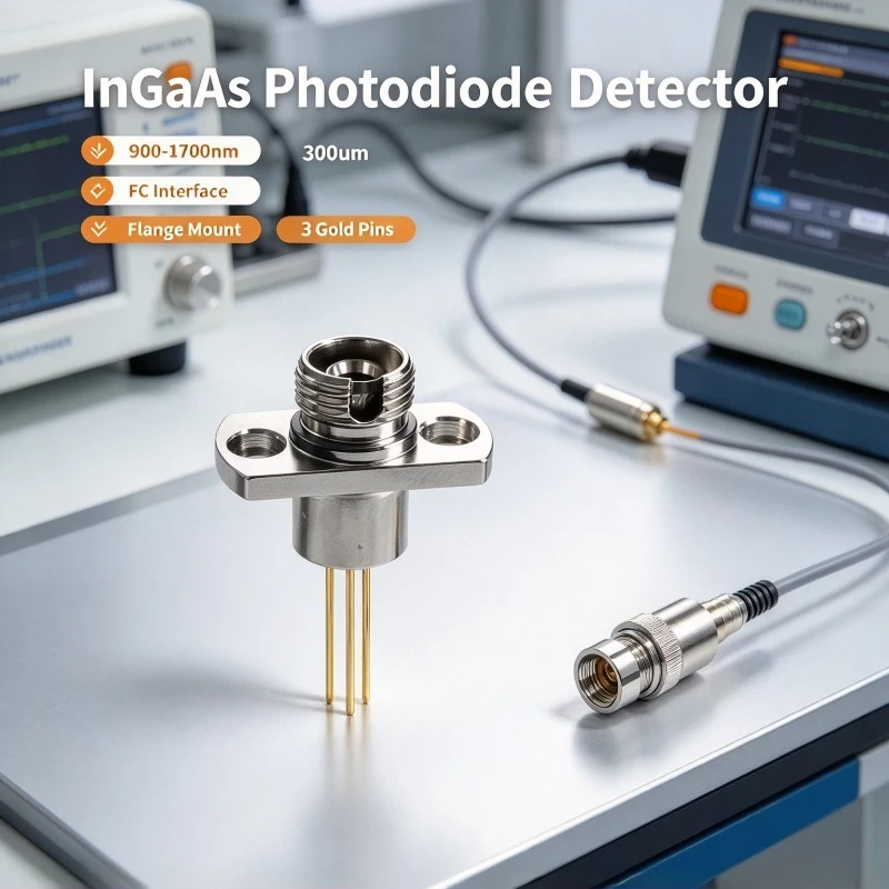 900-1700nm 300um InGaAs Photodiode Detector FC Interface Flange NIP300 Optical Sensor