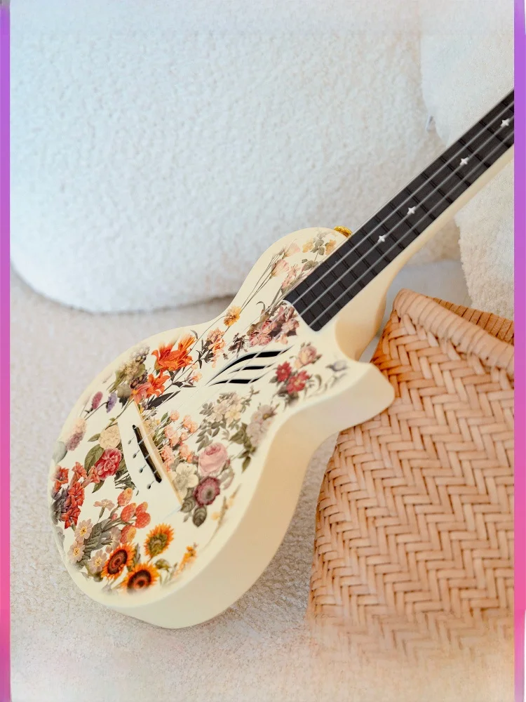 Ukulele Enya Nova U Serat Karbon 23 Inci Gitar Akustik Ramah Pemula Ideal untuk Anak-Anak Ukulele Ukuran Penuh