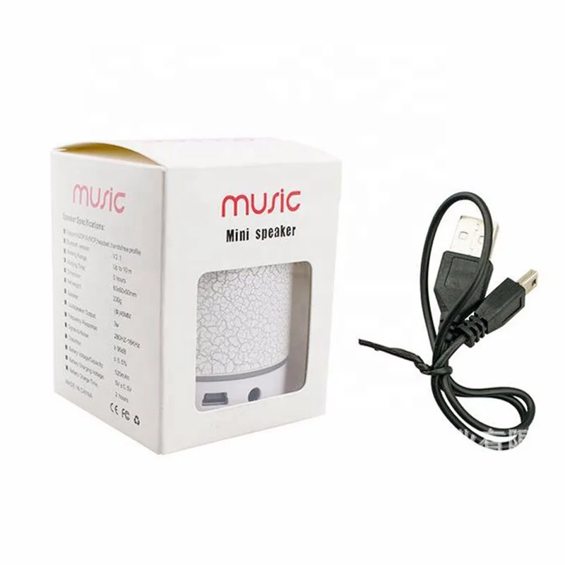 Mini A9 Mini alto-falante sem fio portátil para celular com luz LED colorida para telefone 6 8 7 P