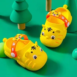 Leuke Cartoon Tuin Schoenen Kawaii Kattenbakvulling Tijger Kinderen Slipper Zomer Wolken Sandalen Kids Ademende Slide Todder Schoenen