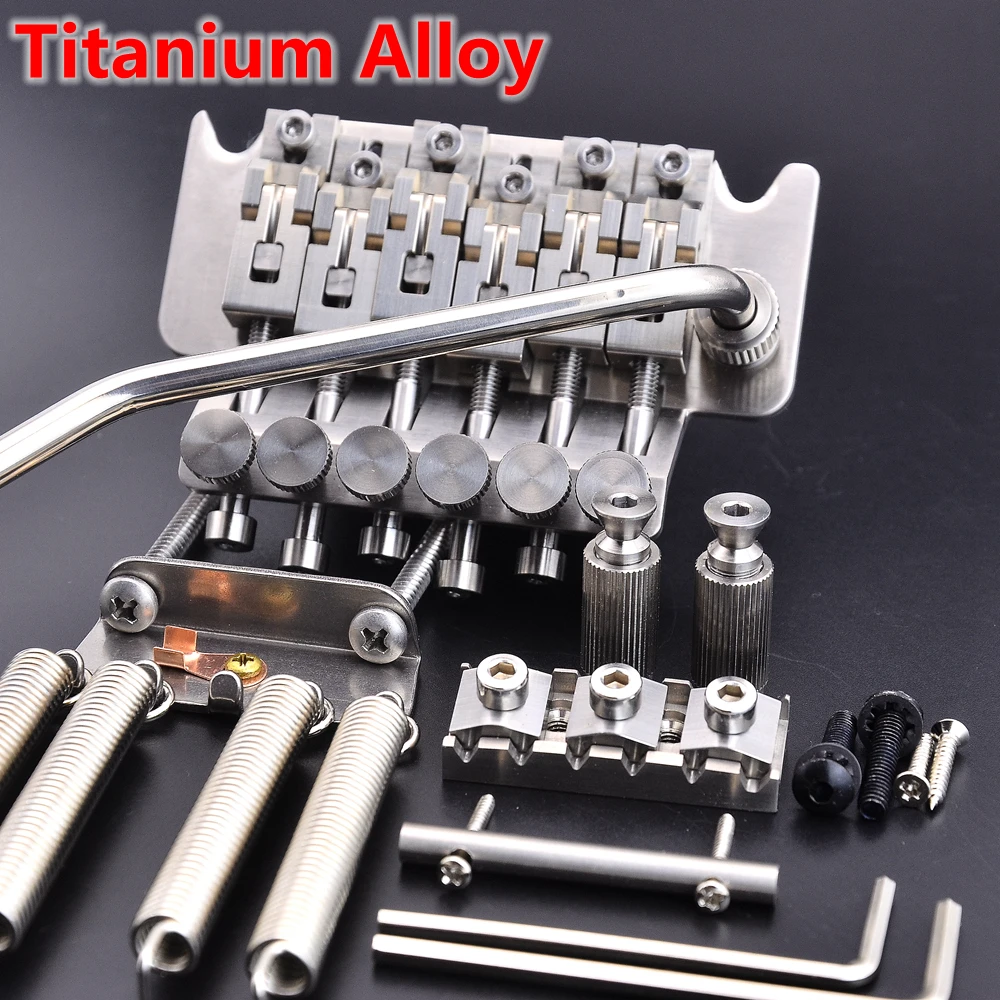 Titanium Alloy Tremolo System Bridge with Stainless Steel Block High Quality Guitar Bridge