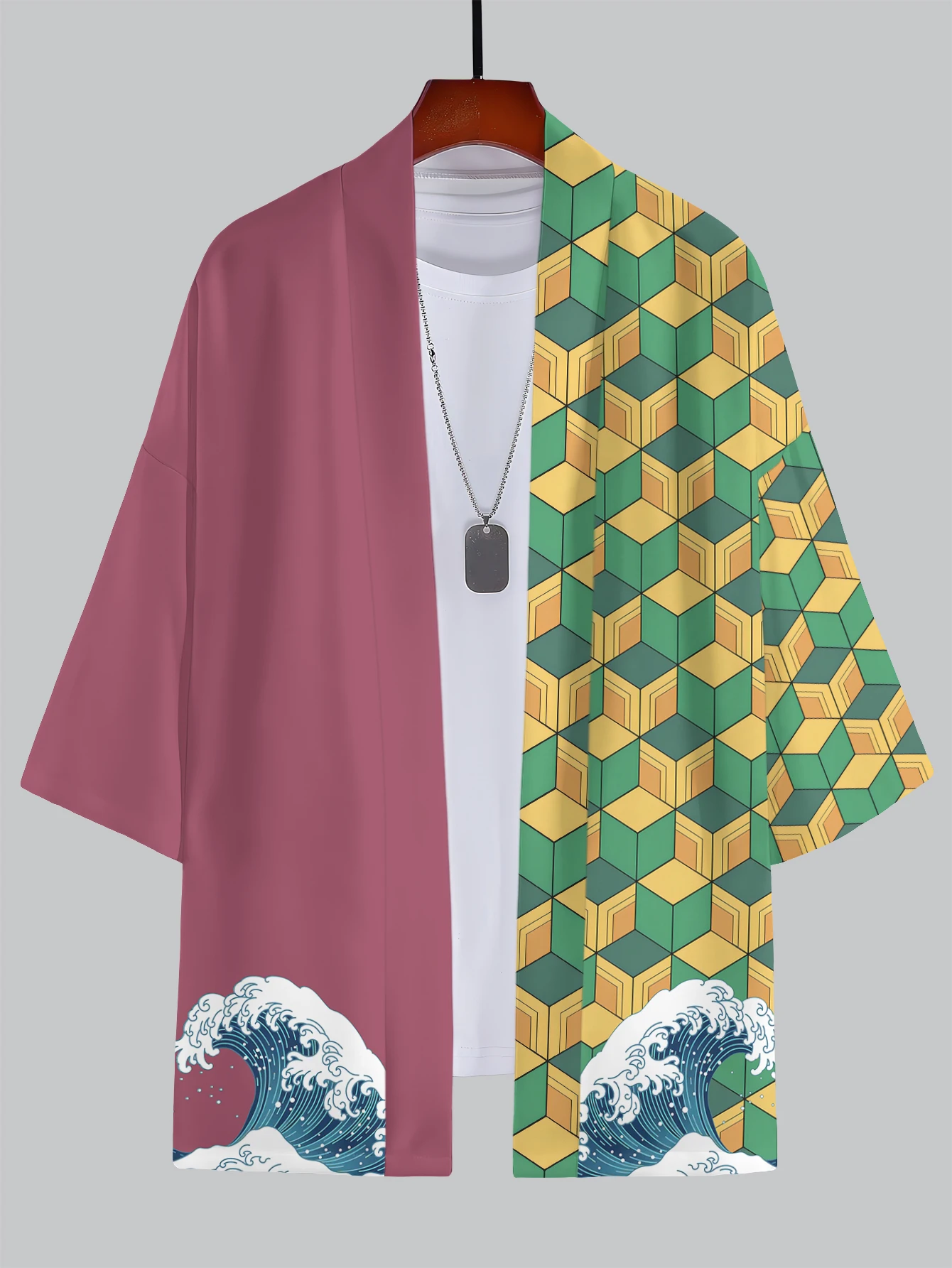 2025 New Summer Men's 3D Kimono Bundle - Ukiyo - e & Dragon Patterns