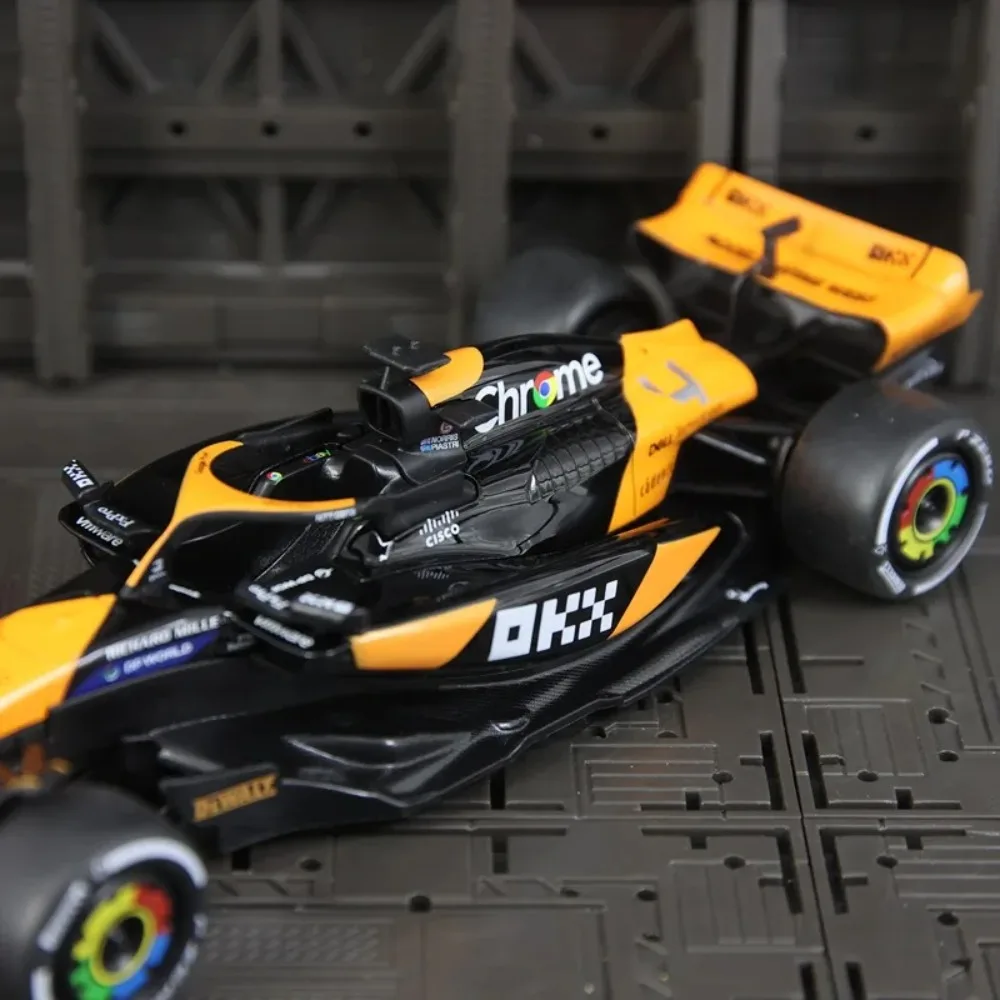 1:24 RW5224 MCL38 Legierung Auto Modell Vorderrad Lenkung Statische Auto Ornament Diecast Legierung Auto Modell Sammeln