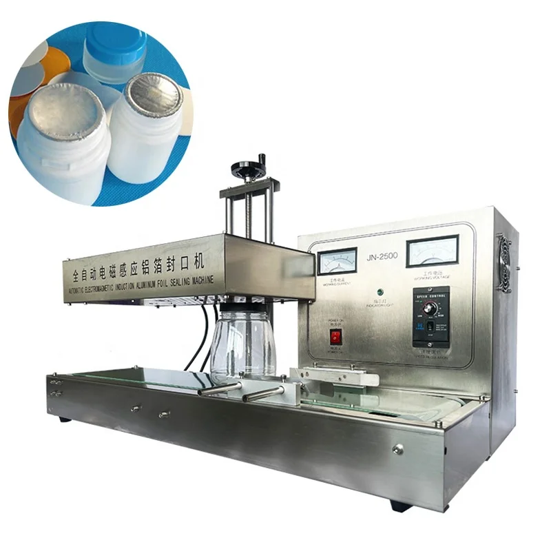 15-120mm Electromagnetic Continuous Heat Induction Sealer Plastic Bottle  Aluminum Foil Film Sealing Machine