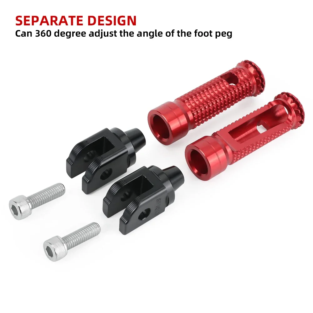 Front Footrest Foot Pegs For SUZUKI GSX-R 1000/750/600 GSXR SV650/X Gladius 650 V-Strom 250 GSX250R Motorcycle Rider Foot Pedal