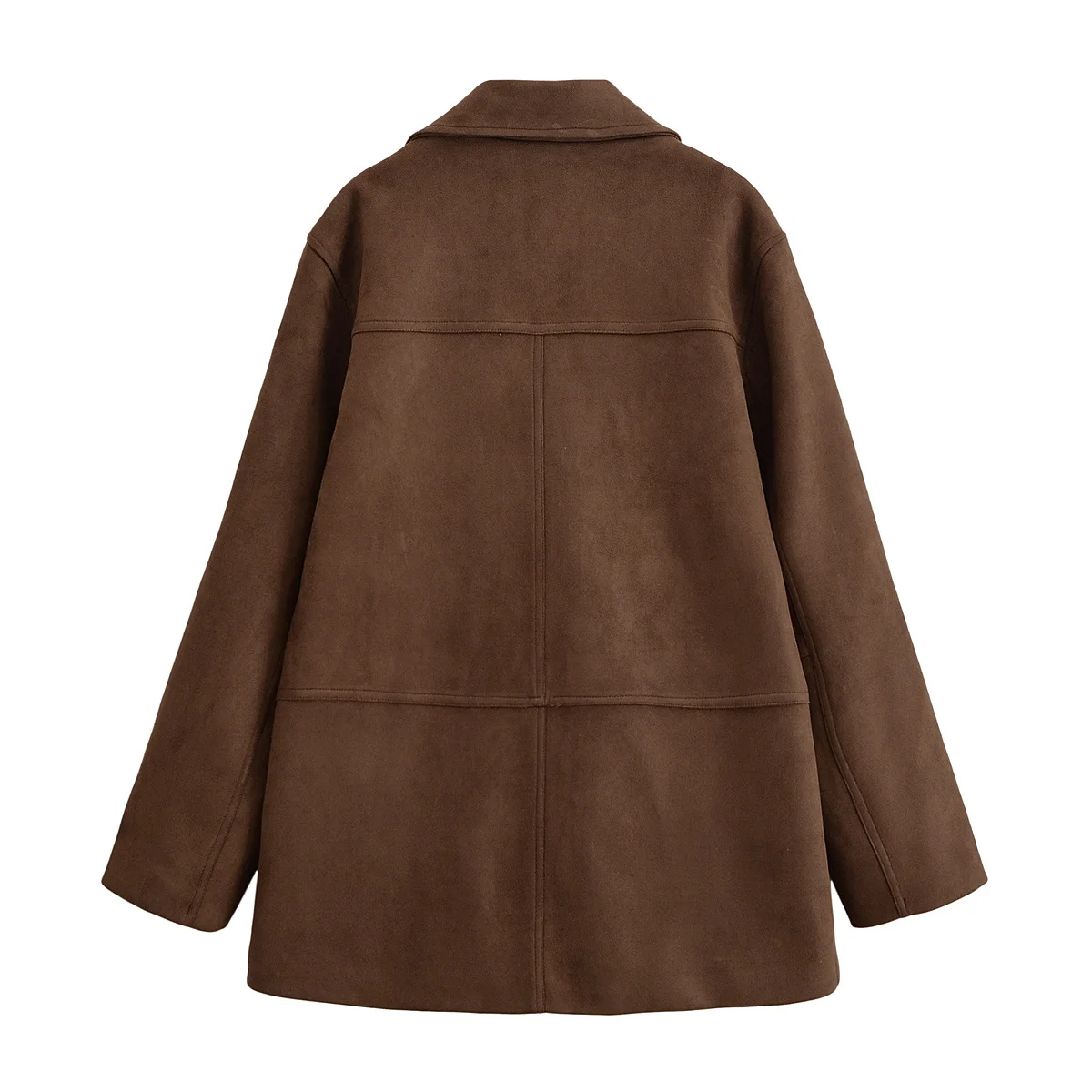 KONDALA Vintage Solido Elegante Donna Blazer Tessuto Scamosciato 2025 Autunno Office Lady Monopetto Chic Streetwear Capispalla Femminile