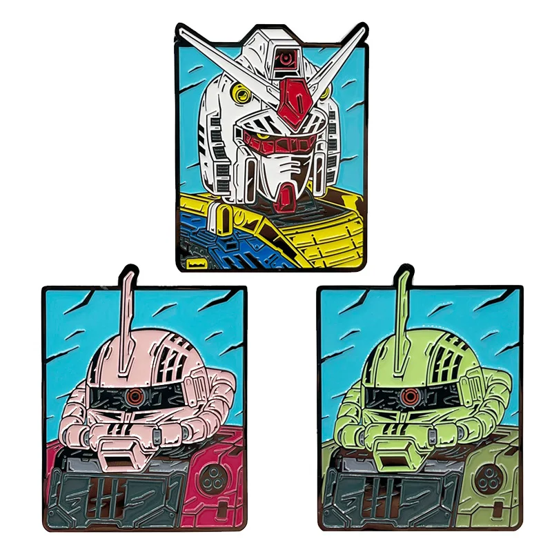 A3132 Anime Robots Enamel Pin Cool Brooch Clothing Backpack Lapel Pin Badges Fashion Jewelry Accessories For Friends Gifts