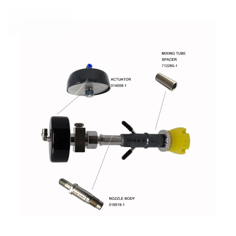 

Water jet parts 014559-1 actuator water jet cutter head 721165-1 mixing tube spacer 041138-1 019519-1 nozzle tube