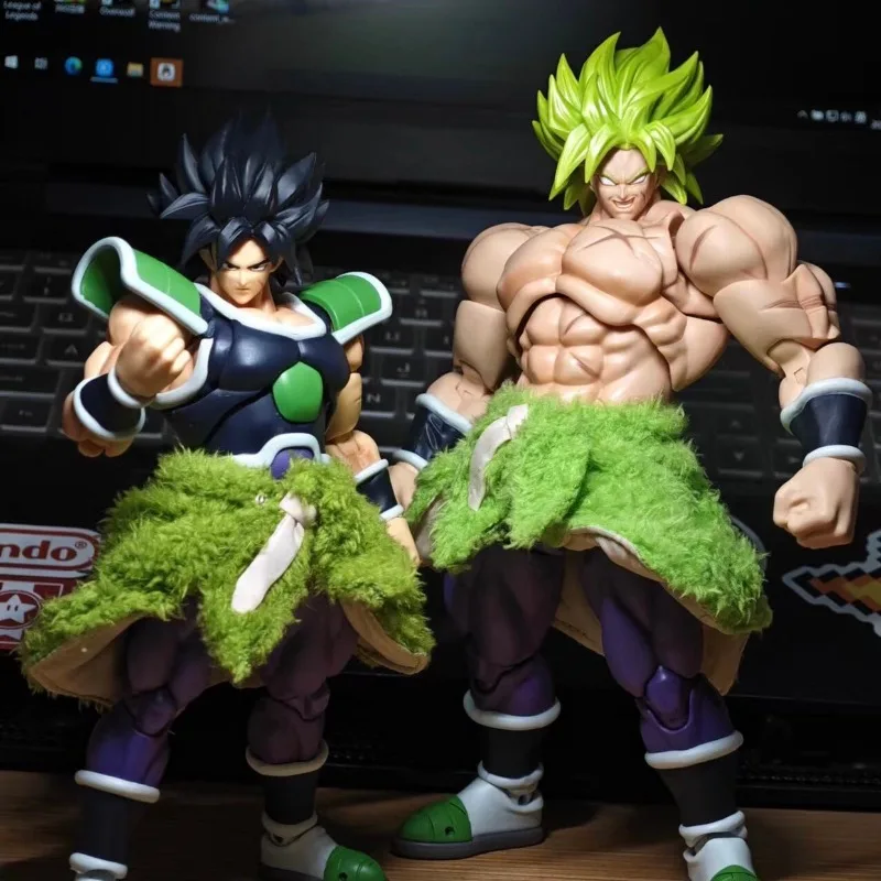 Saia Verde Broly Escala 1/12 Dragon Ball Super Saiyan Broly Modelo de Roupa Acessório para Bonecos de Ação Anime SHF