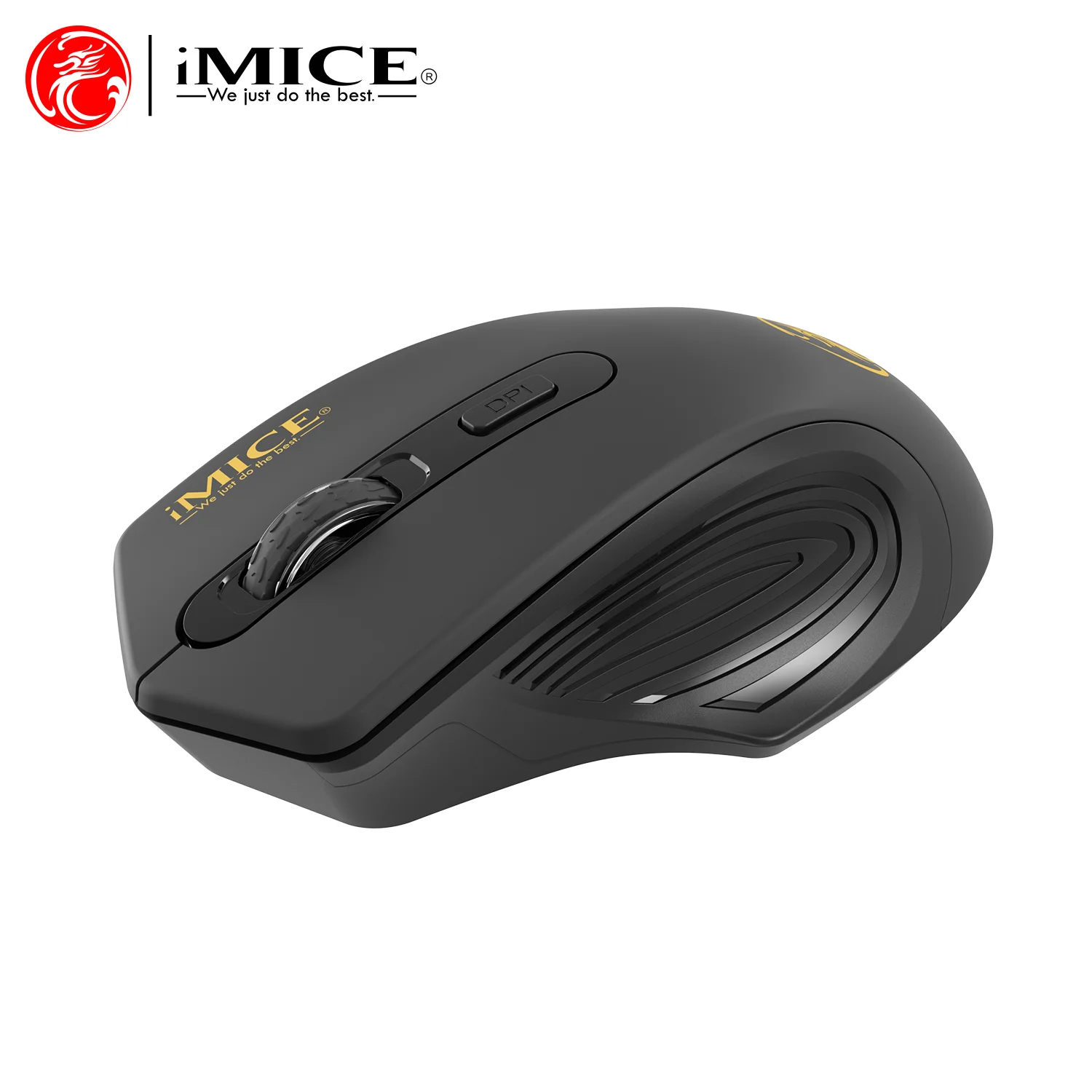 Silent Wireless Mouse 2.4G USB | Battery-Powered Optical Tracking | with USB Receiver | Ergonomic for Business Office | Laptop