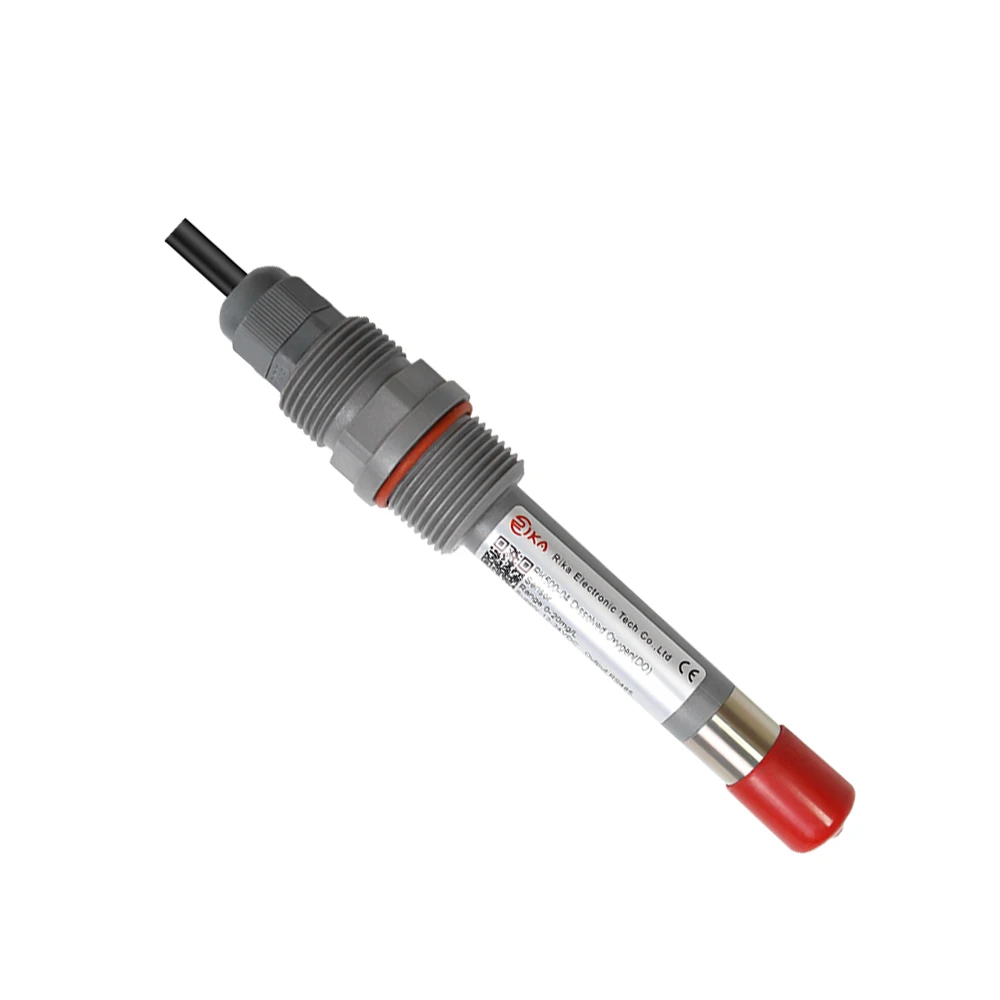 RK500-04ABC arduino low-cost wastewater dissolved oxygen probe sensor with self-cleaning brush for in-line continuous monitoring