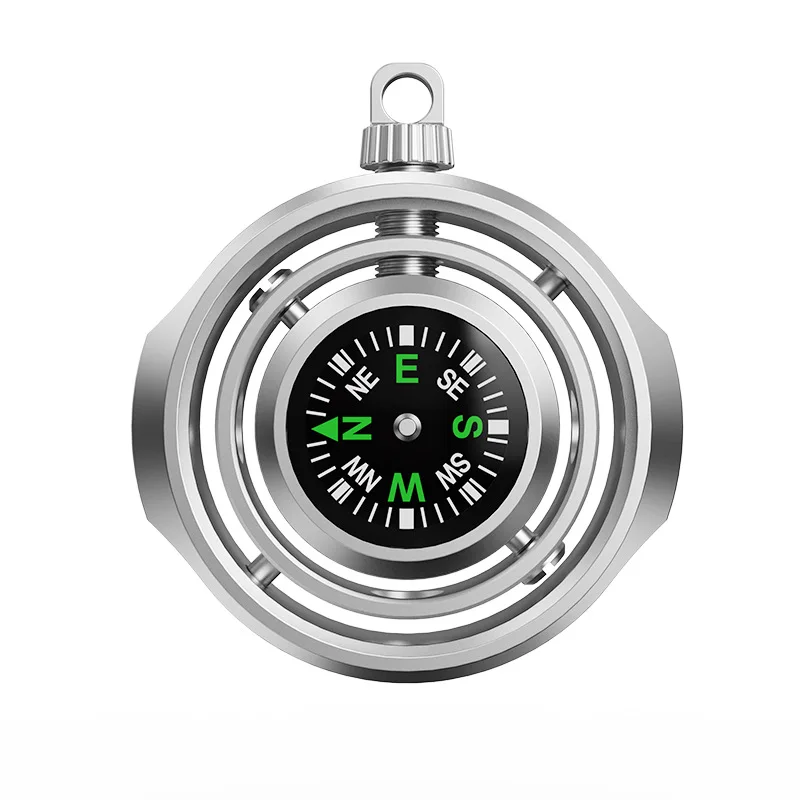 MINI Compass Fingertip Fidget Roller Keychain Rotating Flywheel EDC Relieve Stress Reducing Toys Anti anxiety For Children