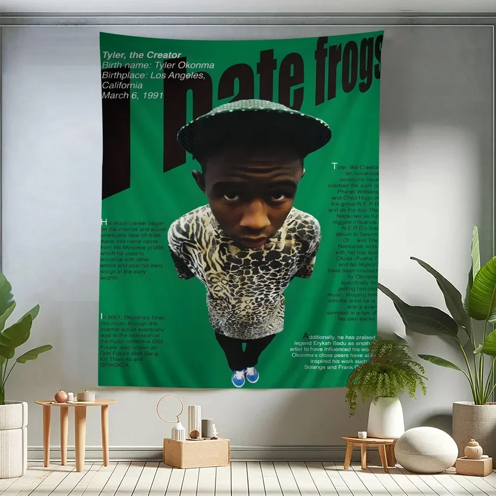 Rapper Tyler The Creator Chart Tapestry for Living Room Home Dorm Decor Art Home Decor