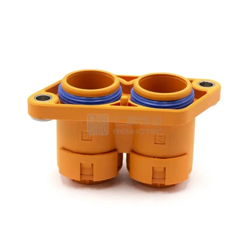For IP67 IP6K9K Sealed High Voltage Safety Interlock Through Connector 1 2 3 Positions For 25mm² 35mm Cable