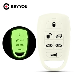 KEYYOU per Kia VQ 2006-2014 Sedona per Hyundai 6 pulsanti telecomando in Silicone Smart Key Case Cover Fob