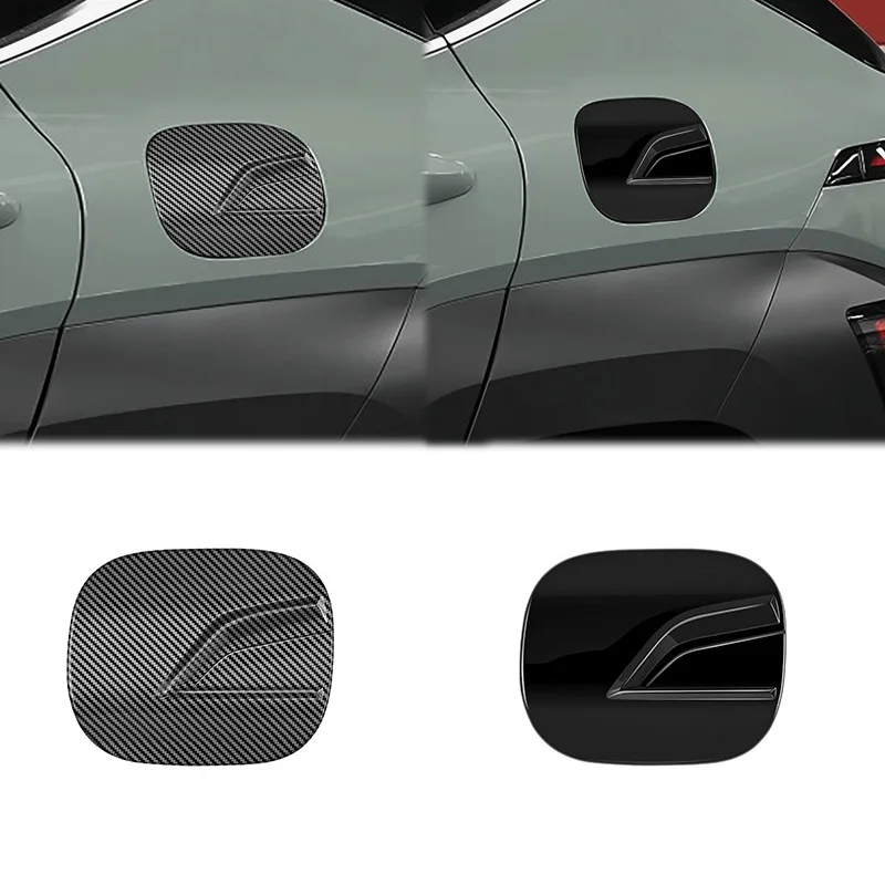 For Hyundai KONA 2024 2025 ABS carbon fiber Fuel Tank Oil Cap Gas Cover Trim Car Exterior Decorate Accessories Car Styling