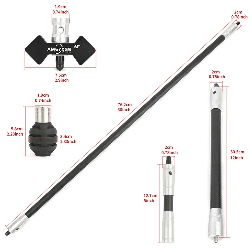 Stabilisateur D'arc Surwolf - Poids Amortisseur Pour Arc à Poulies - 122g