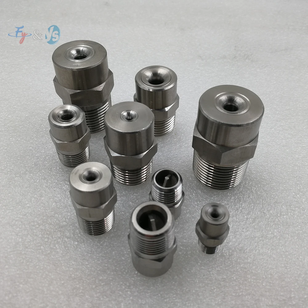 Wide Angle 304 Stainless Steel Water Jet Nozzle Full Cone Spray Nozzle BBW for Industrial Cleaning 1/8''1/4''3/8''1/2''