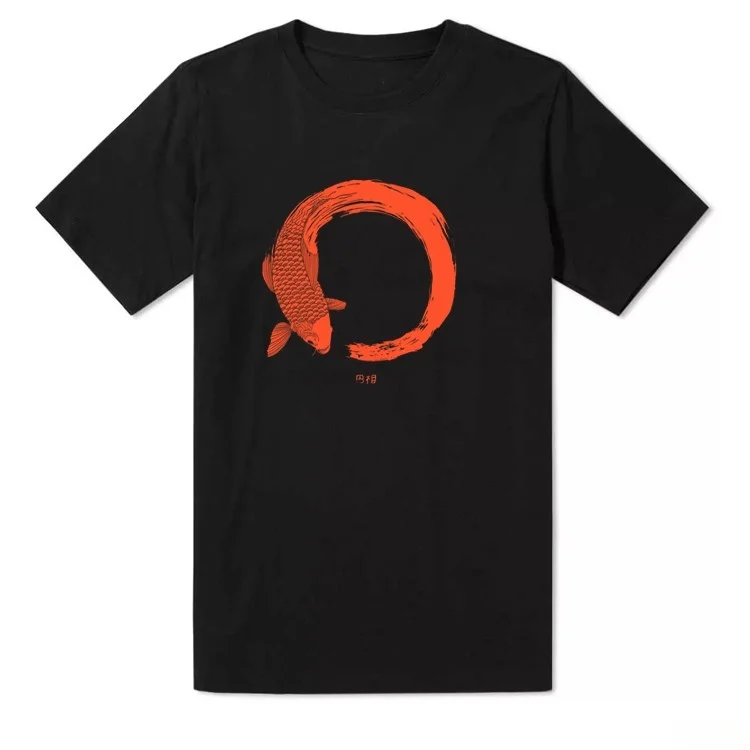 

Summer Original Design round Ne ort Sve T-irt ex Artistic Fi Illustration Cotton Youth Faion Casual Wear