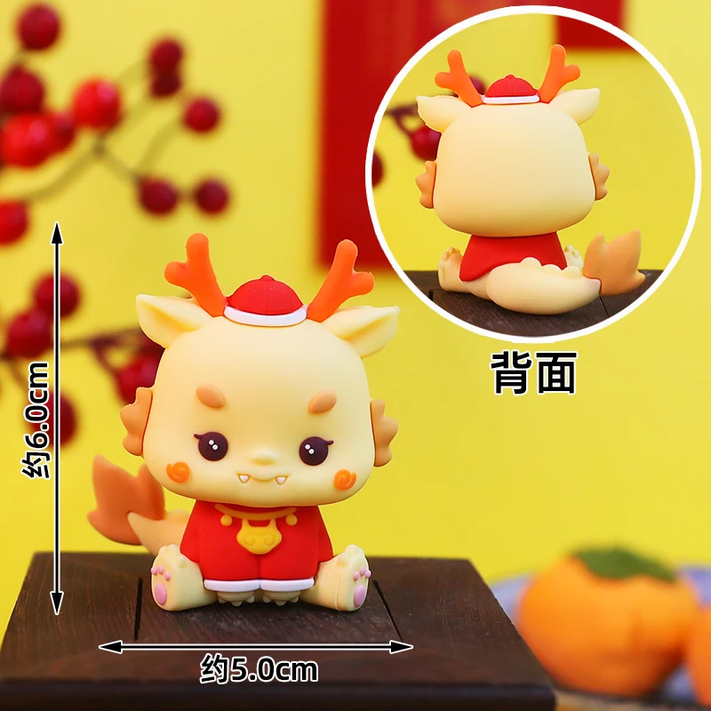 Chinesischer Drachen-Kuchenaufsatz für das Frühlingsfest, Neujahrs-Kuchendekoration für Kinder, 1. Geburtstag, Vollmond, 100-Tage-Feier – Detail 15