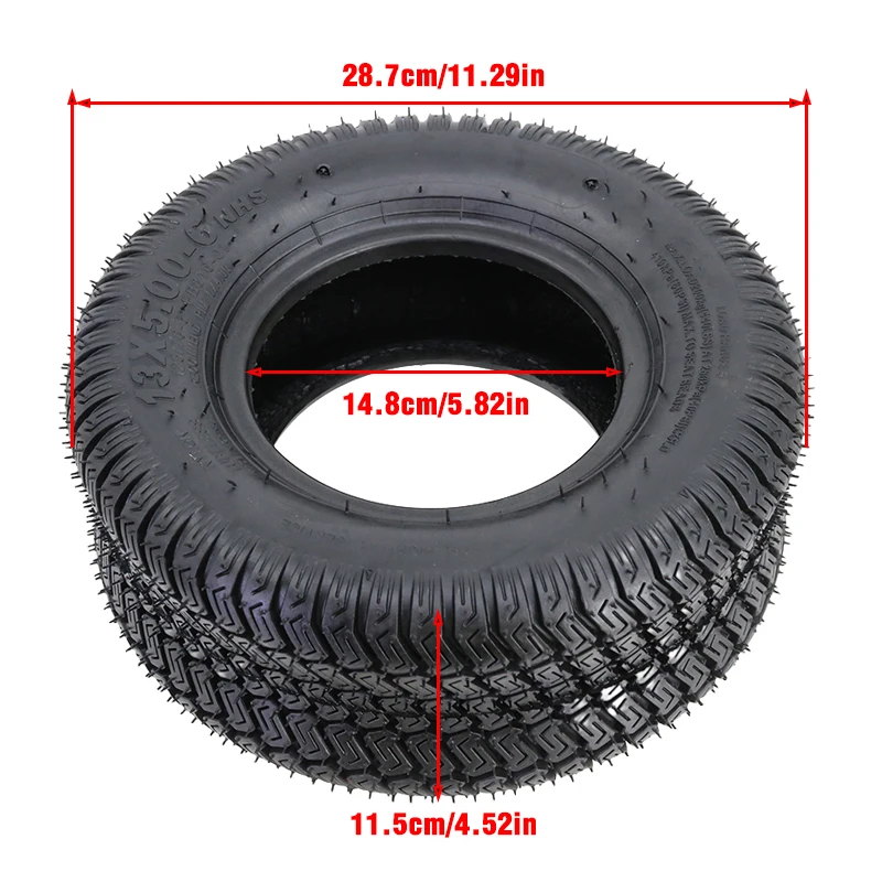 13X5.00-6 tire 13 inch rubber tread tire for folding bicycle scooter four wheel off-road vehicle pit mower 13 * 5.00-6