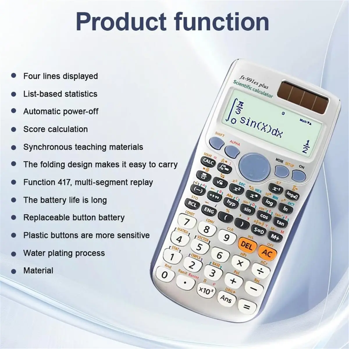 (A02R] -991ES Plus Generation Engineering and Scientific Calculator, Function Calculator, Accounting Tools
