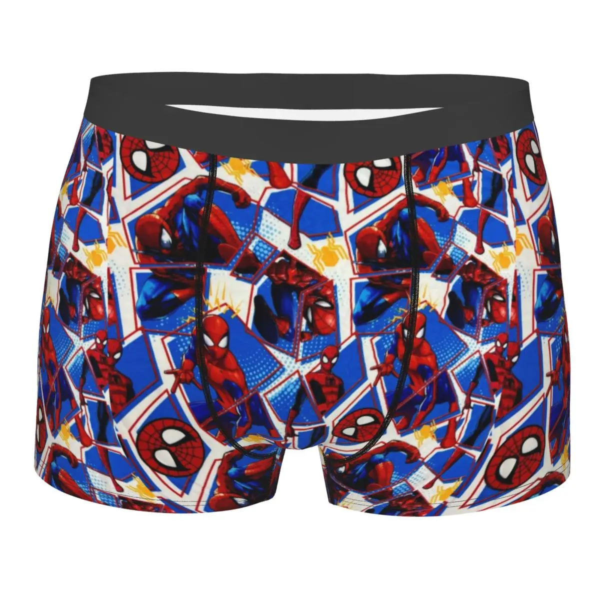 

Custom Spider Man Underwear Men Breathable Superhero Cartoon Boxer Briefs Shorts Panties Soft Underpants For Homme