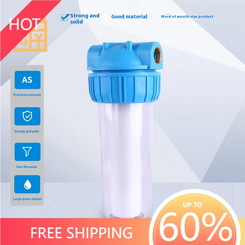 

NEW 10 Inch Water Purifier Filter Bottle 1/2"3/4"1" Copper Thread Farm Pressure Washer Household Water Purifier Accessories