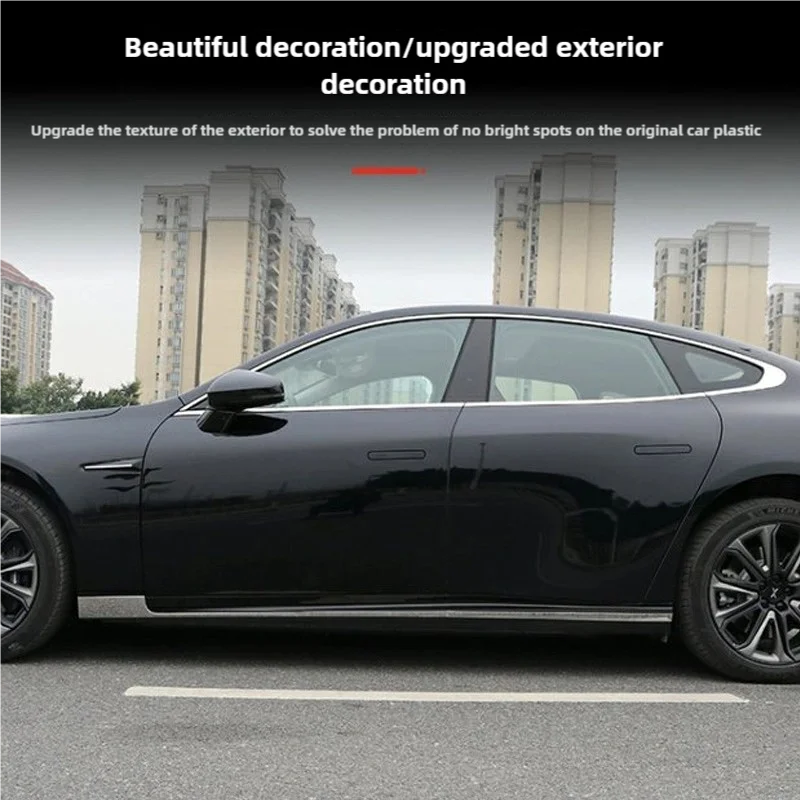 

For Xpeng P7 P7i 2023-26 Car Body Anti-collision Protector Strip Car Door Side Trim Protection Strips Sticker Protector Scratc