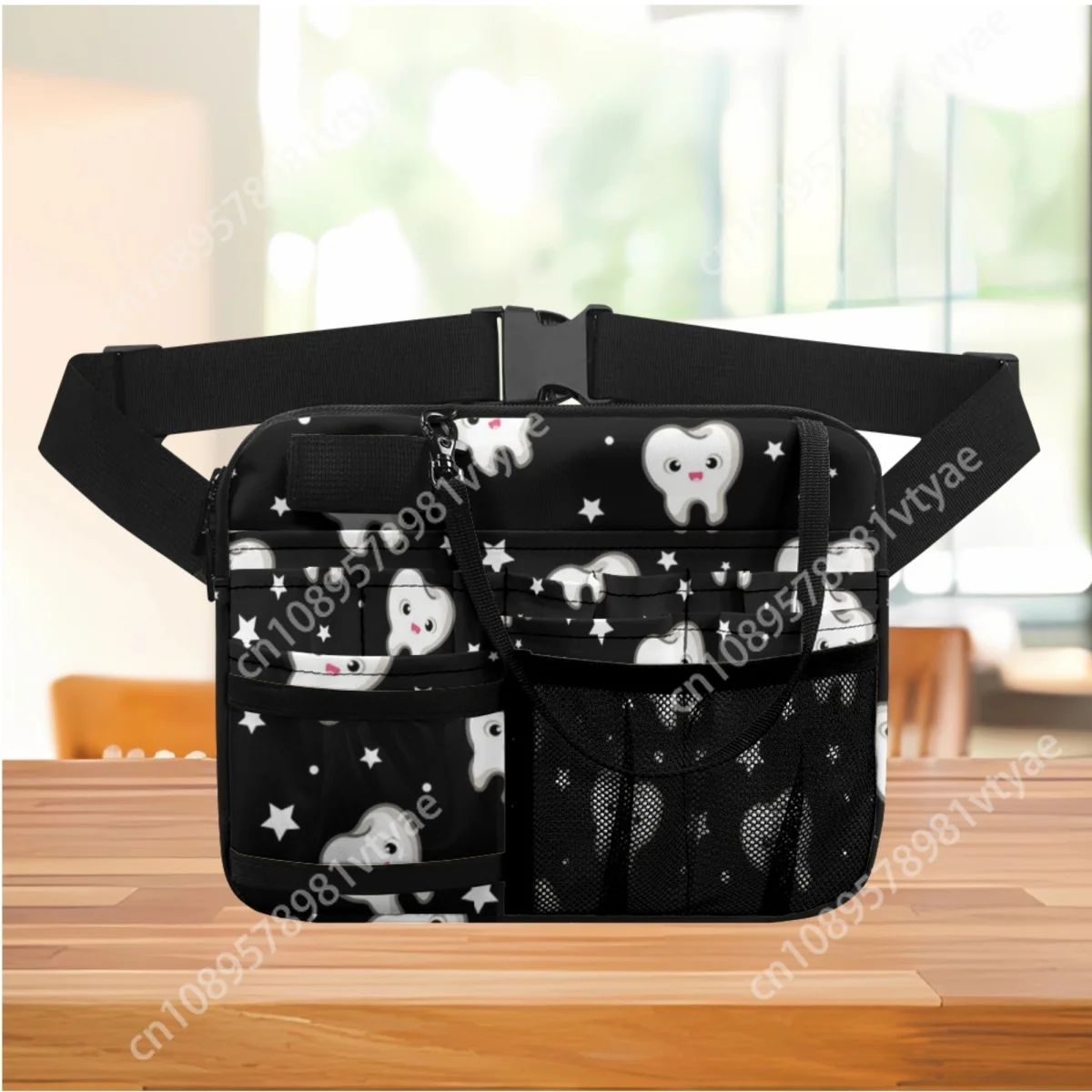 

Practical Portable Hospital Work Waist Bag Cute Dental Design Adjustable Waist Pack Multi-pocket Medical Medicine Storage New