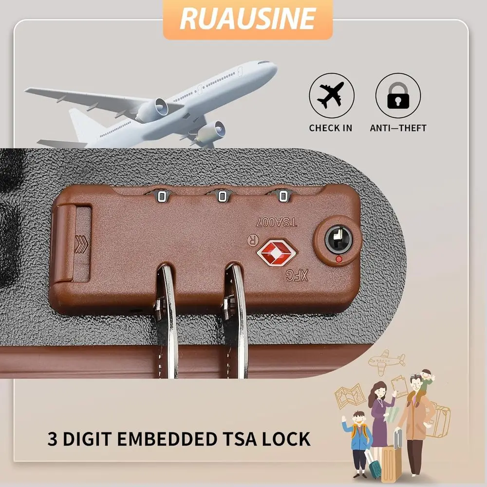 Bagagli Spinner Compact Hardshell con lucchetto TSA per viaggi aerei