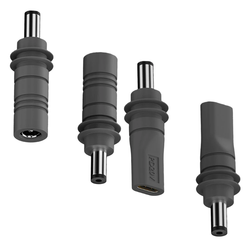 2pcs Charging Adapter Type C To DC5521/5.5mmx2.1mm to DC5521 Featuring Safe Charging Protections For Electronic Gadgets New