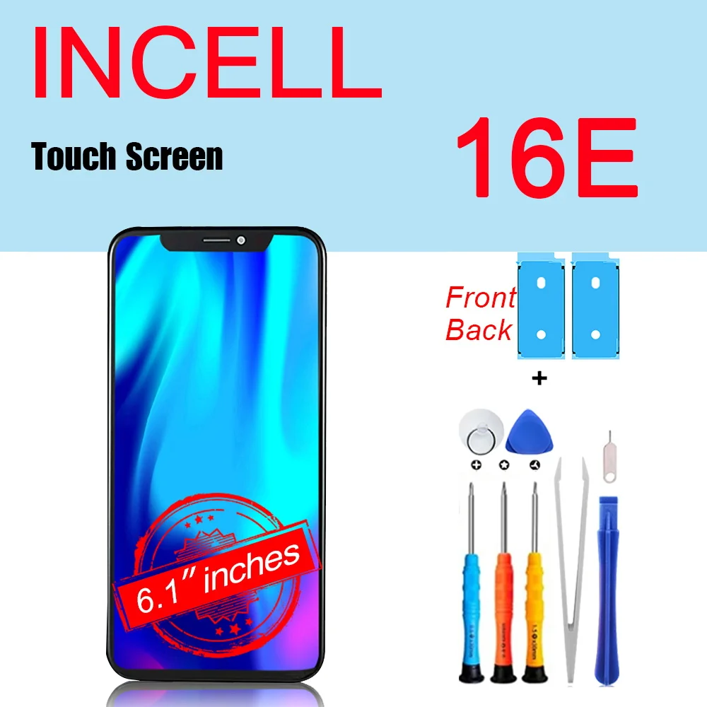 PINZHENG Hochwertiger OLED-Bildschirm für iPhone 16 Pro Max LCD-Display für iPhone 16E 16 Pro 16 Plus Incell LCD-Ersatz