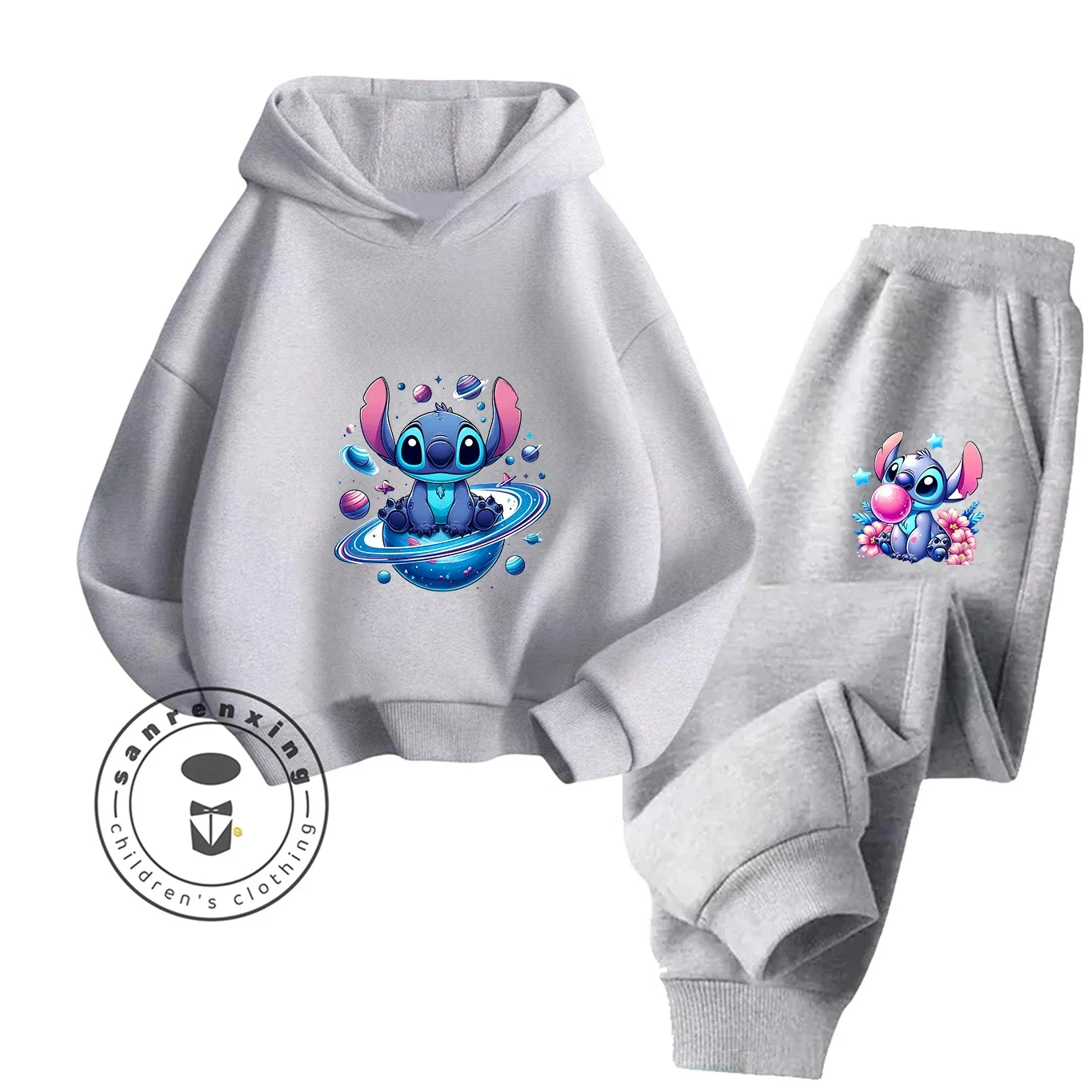 

Stitch Kids Hoodie Set New Autumn Winter Cotton Fun Casual Trendy Bestselling Affordable Girls​