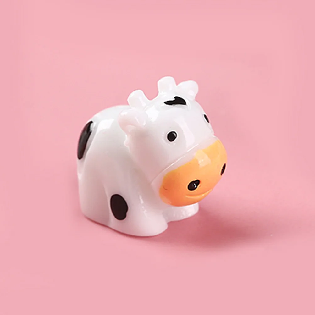 

15pcs Mini Cow Figurines Resin Dairy Cow Decor Creative nament for Garden Moss Landscape Home Outdoor Adornment