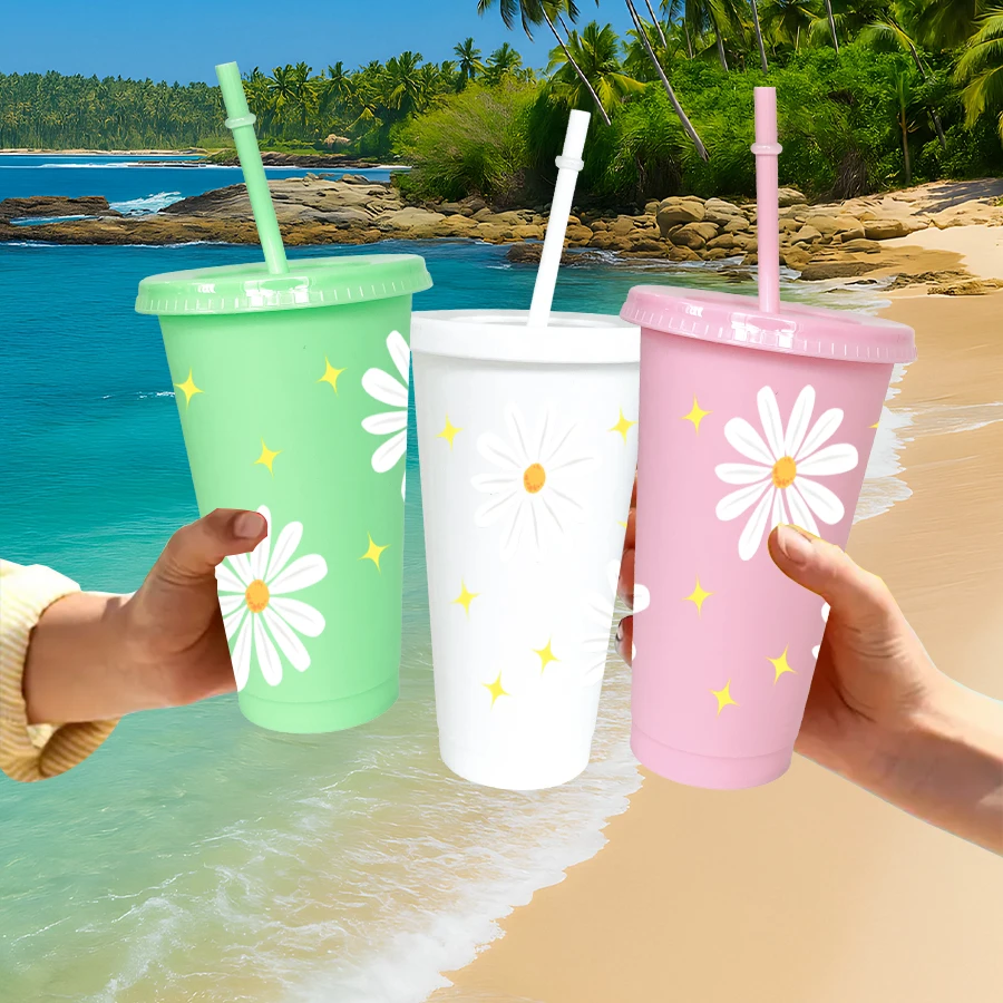 12 unids/pack Disney, Margarita, estrella 26oz vaso de plástico de colores utensilios para beber fiesta de cumpleaños taza de café de jugo