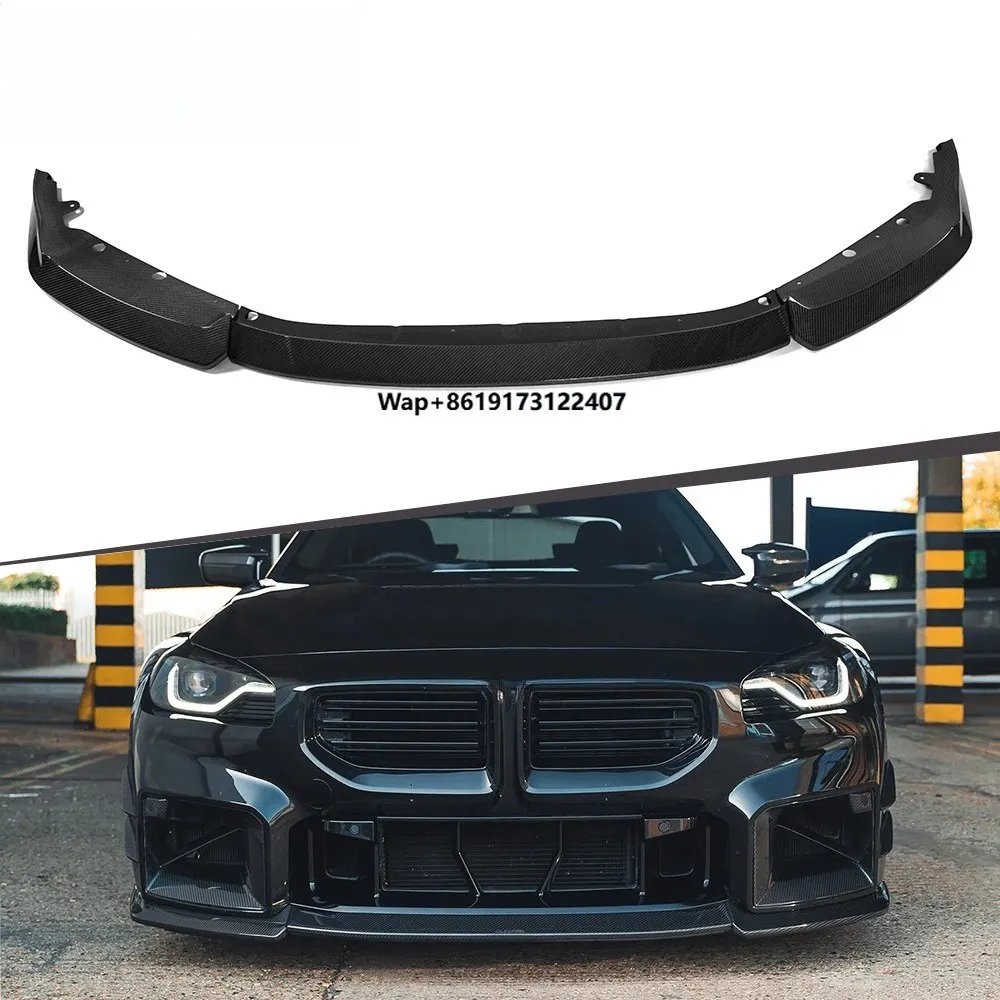 

Dry Carbon Fiber CT V1 Style Front Splitter Lip for G87 M2 Coupe Auto Parts Bumper Front Scoop Spoiler Chin Diffuser