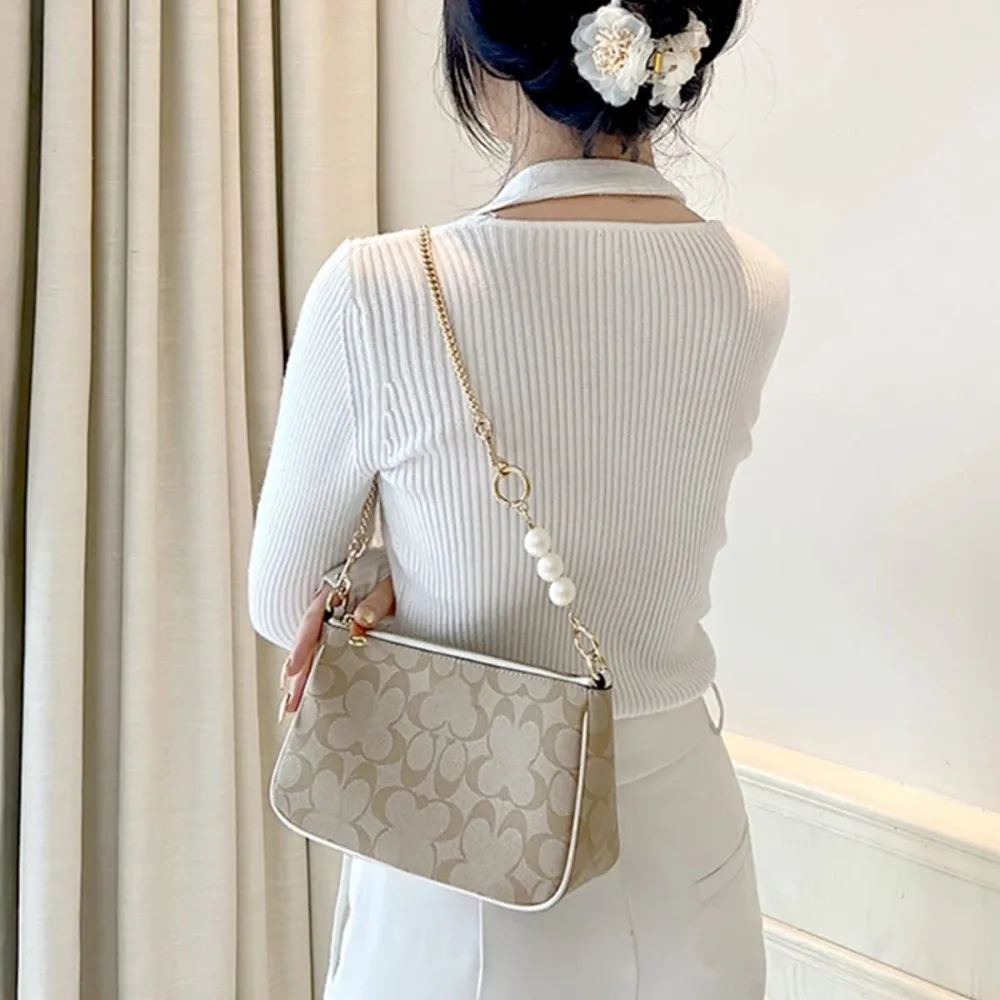 حقيبة حزام موسع استبدال ملحق لحقيبة تدريب تابي سلسلة معدنية ل تقليد اللؤلؤ حبة محفظة حقائب اليد حقائب الكتف